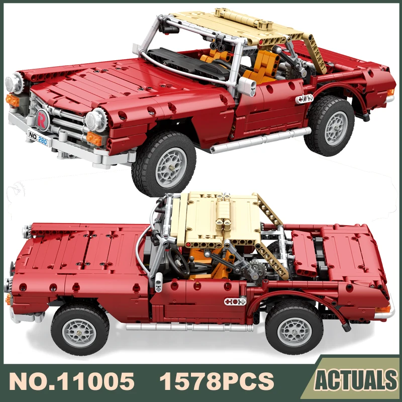 2896PCS MOC RC Super Car Vintage City Model Buliding Kit Moc Speed Champion Creative Set Classic Vehicle Race with Motor
2896PCS MOC RC Super Car Vintage City Model Buliding Kit Moc Speed Champion Creative Set Classic Vehicle Race with Motor