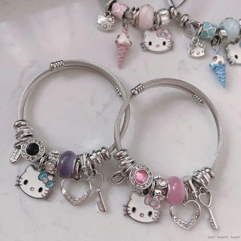 Kawaii Sanrios Hellokittys маленький свежий Кристалл личности Sen Отдел студентов браслет женский браслет
Kawaii Sanrios Hellokittys маленький свежий Кристалл личности Sen Отдел студентов браслет женский браслет