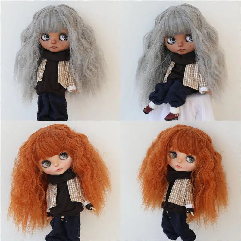 Doll wig Blythe small cloth doll has bangs, soft silk, 9-10 inch false hair, 26.5cm head circumference wig
Doll wig Blythe small cloth doll has bangs, soft silk, 9-10 inch false hair, 26.5cm head circumference wig
