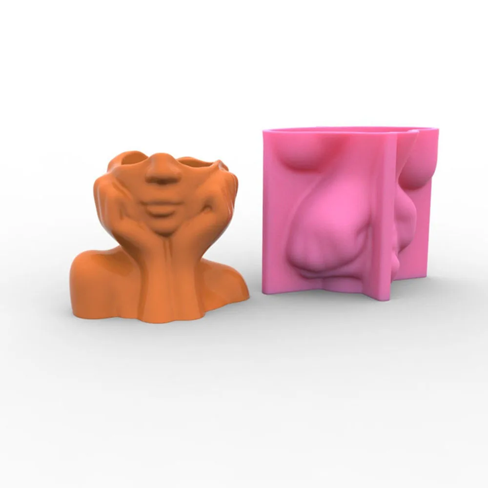 Handmade Succulent Plants Flowerpot Silicone Mold Girl Face Home Decoration Gypsum Cement Drop Glue Resin Mould Ornament
Handmade Succulent Plants Flowerpot Silicone Mold Girl Face Home Decoration Gypsum Cement Drop Glue Resin Mould Ornament