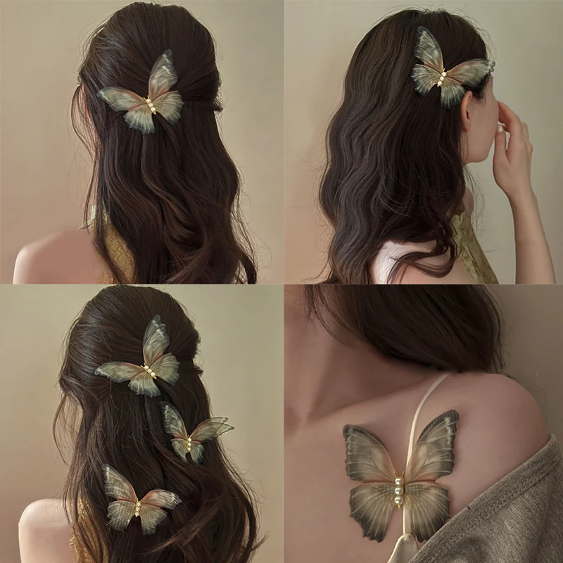 2PCS Pearl Mesh Butterfly Hair Clips for Women Girls Wedding Head Clips Hairpin Hairgrips Decoration Fashion Hair Accessories
2PCS Pearl Mesh Butterfly Hair Clips for Women Girls Wedding Head Clips Hairpin Hairgrips Decoration Fashion Hair Accessories