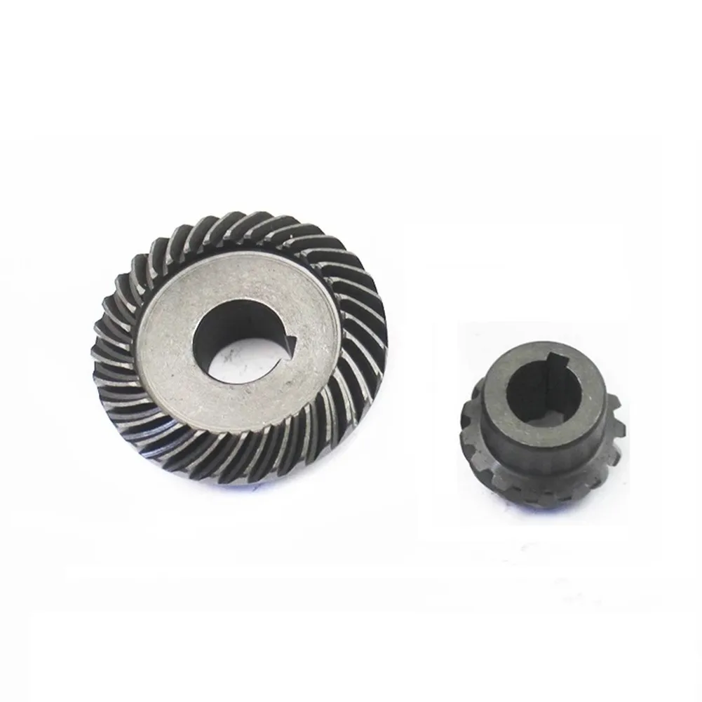 2PCS Spiral Bevel Gear Silver Metal Ring Gear Pinion Gear For 125/150 Angle Grinder Power Tool Accessory
2PCS Spiral Bevel Gear Silver Metal Ring Gear Pinion Gear For 125/150 Angle Grinder Power Tool Accessory
