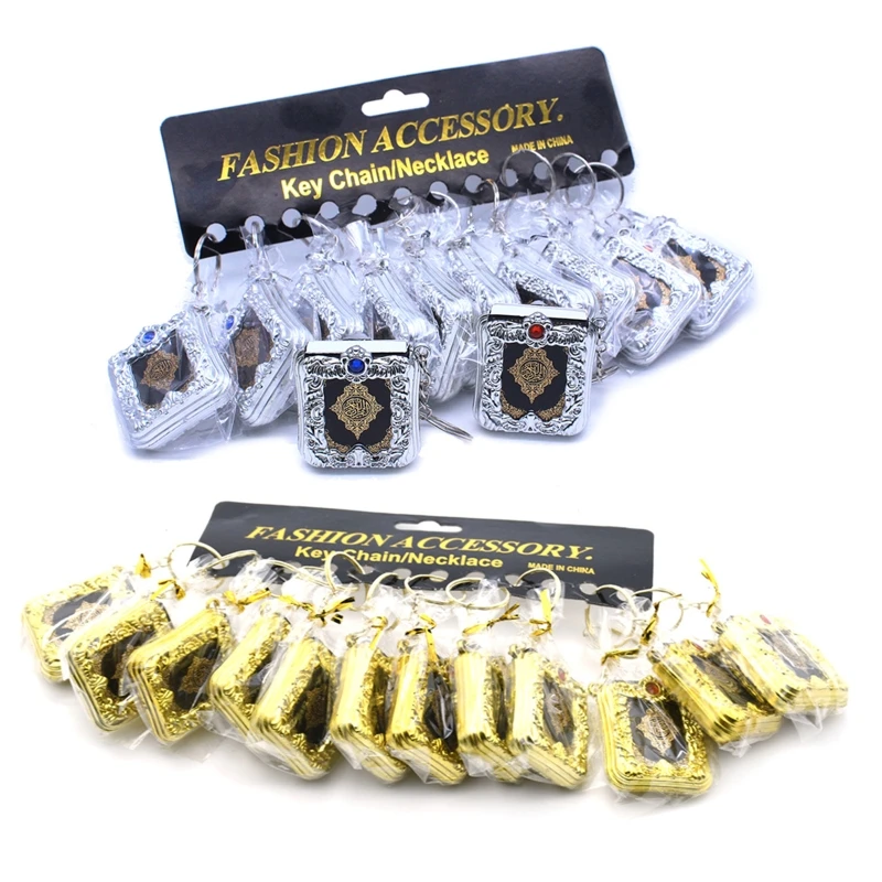 Миниатюрная Арабская книга Корана, исламский брелок, подвеска из настоящей бумаги, может читать Мусульманский Коран, кольцо для ключей, маленький религиозный мешок G5AB
Миниатюрная Арабская книга Корана, исламский брелок, подвеска из настоящей бумаги, может читать Мусульманский Коран, кольцо для ключей, маленький религиозный мешок G5AB