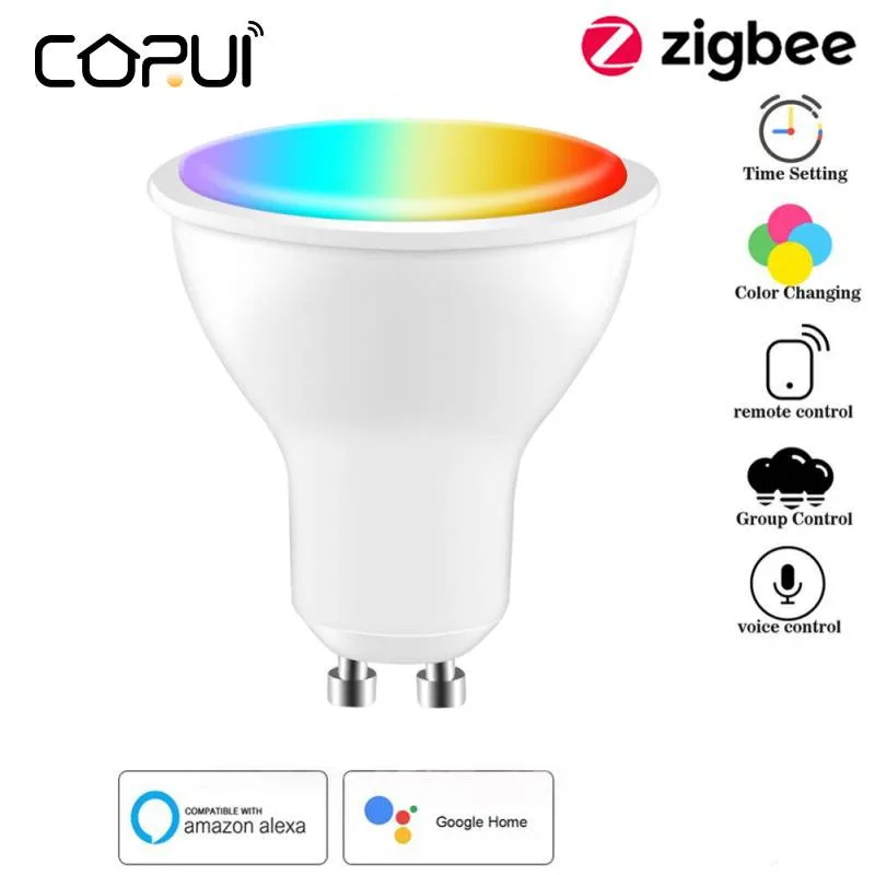 Умная Светодиодная лампа CoRui Tuya Zigbee GU10 с регулировкой яркости, 100-240 В, 5 Вт, с голосовым управлением и Alexa Google Home
Умная Светодиодная лампа CoRui Tuya Zigbee GU10 с регулировкой яркости, 100-240 В, 5 Вт, с голосовым управлением и Alexa Google Home