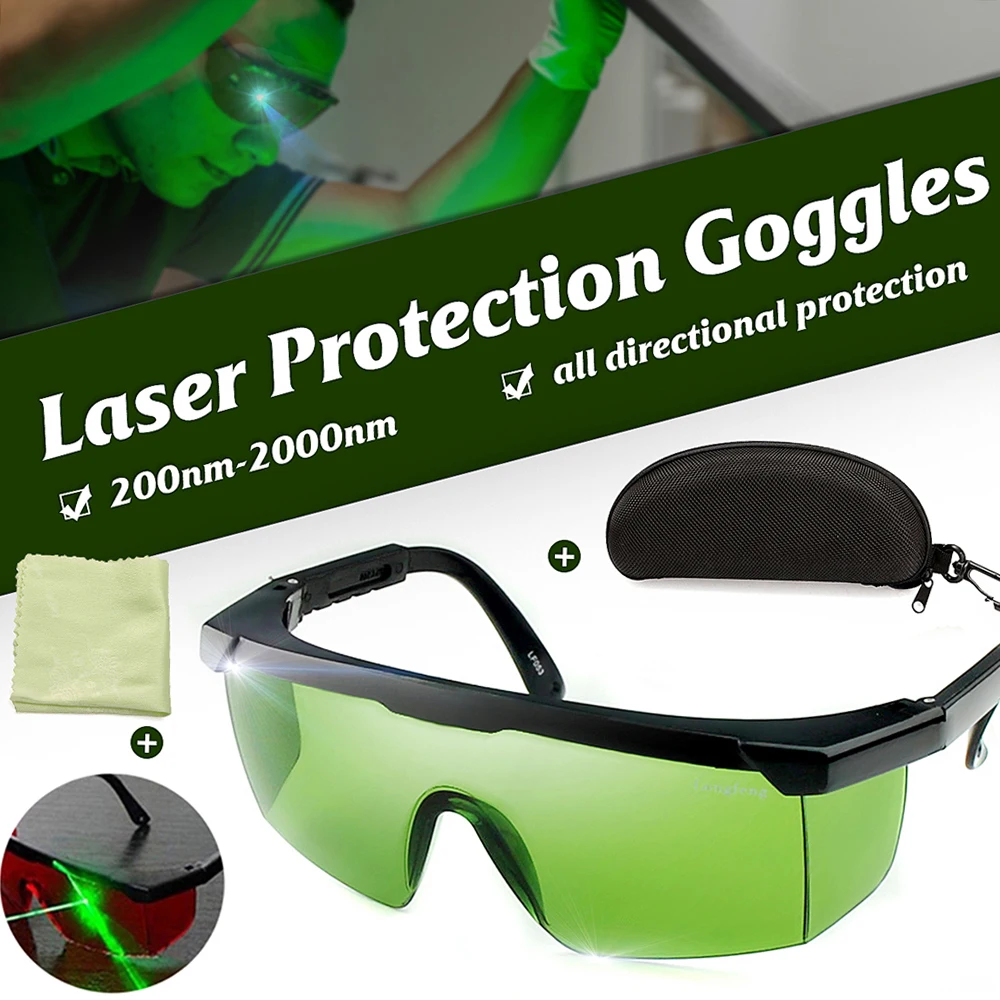 PC 150x115mm Laser Safety Protection Goggles Glasses 200nm-2000nm IPL-2 OD4 For Variety Of Lasers Stylish Protective Glasses
PC 150x115mm Laser Safety Protection Goggles Glasses 200nm-2000nm IPL-2 OD4 For Variety Of Lasers Stylish Protective Glasses