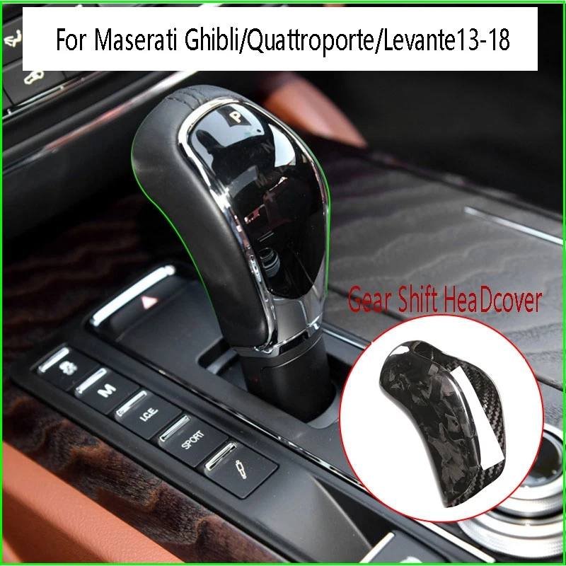 Real Carbon Fiber Gear Shift Head Cover Gear Shift Knob Cap for Maserati Ghibli/Quattroporte/Levante 13-18 B
Real Carbon Fiber Gear Shift Head Cover Gear Shift Knob Cap for Maserati Ghibli/Quattroporte/Levante 13-18 B