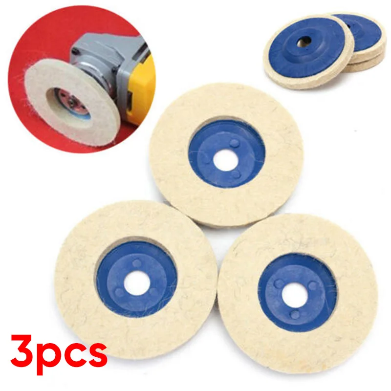 3pc 100mm 4Inch Wool Polishing Wheel Buffing Pads Angle Grinder Wheel Felt Polishing Pad Disc For Metal Marble Glass Ceramics
3pc 100mm 4Inch Wool Polishing Wheel Buffing Pads Angle Grinder Wheel Felt Polishing Pad Disc For Metal Marble Glass Ceramics