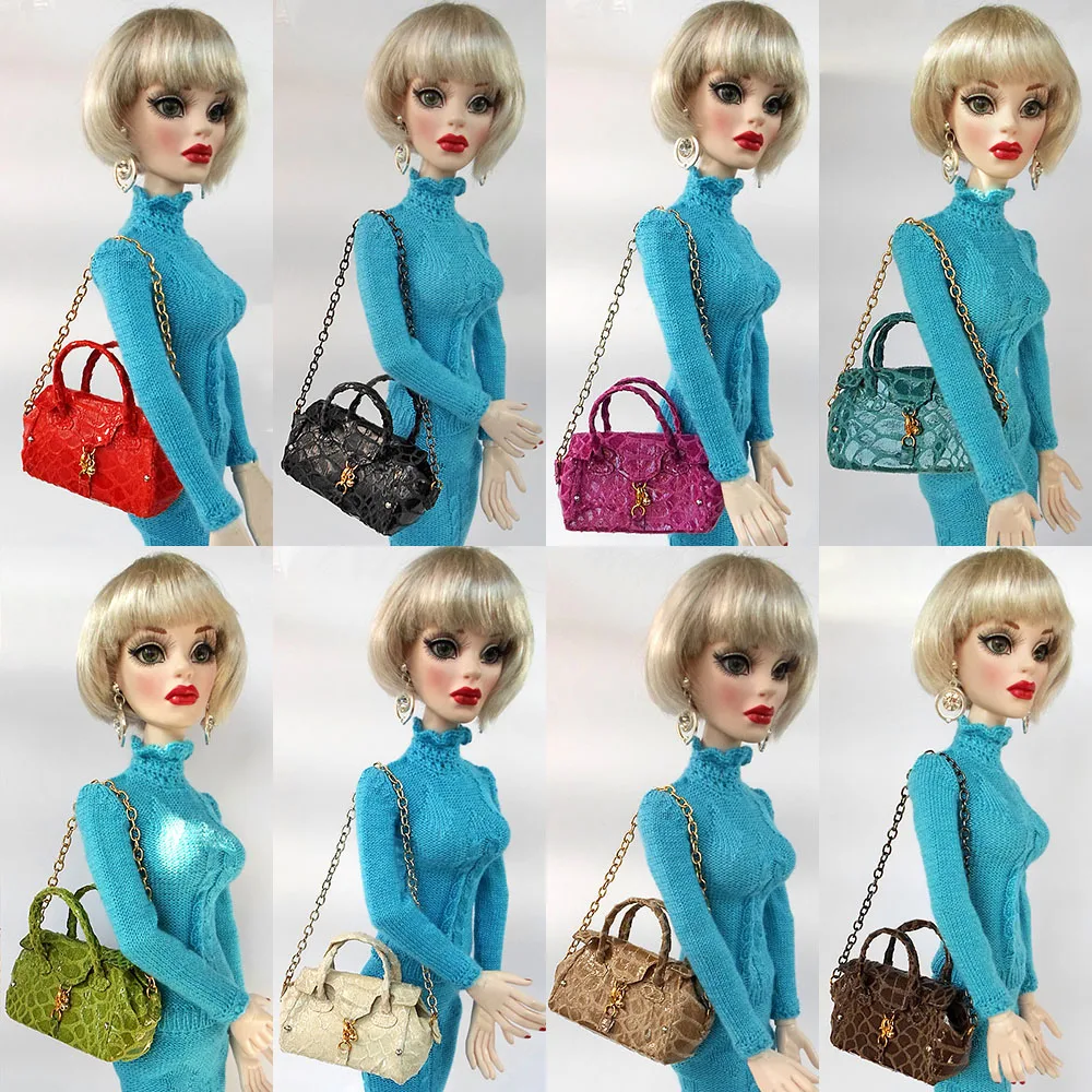 Miniature Doll Bag for 1/4 BJD Doll Accessories Toys Leather Snake Pattern Handbag Chain Shoulder Bags for blyth ob24 Figure
Miniature Doll Bag for 1/4 BJD Doll Accessories Toys Leather Snake Pattern Handbag Chain Shoulder Bags for blyth ob24 Figure