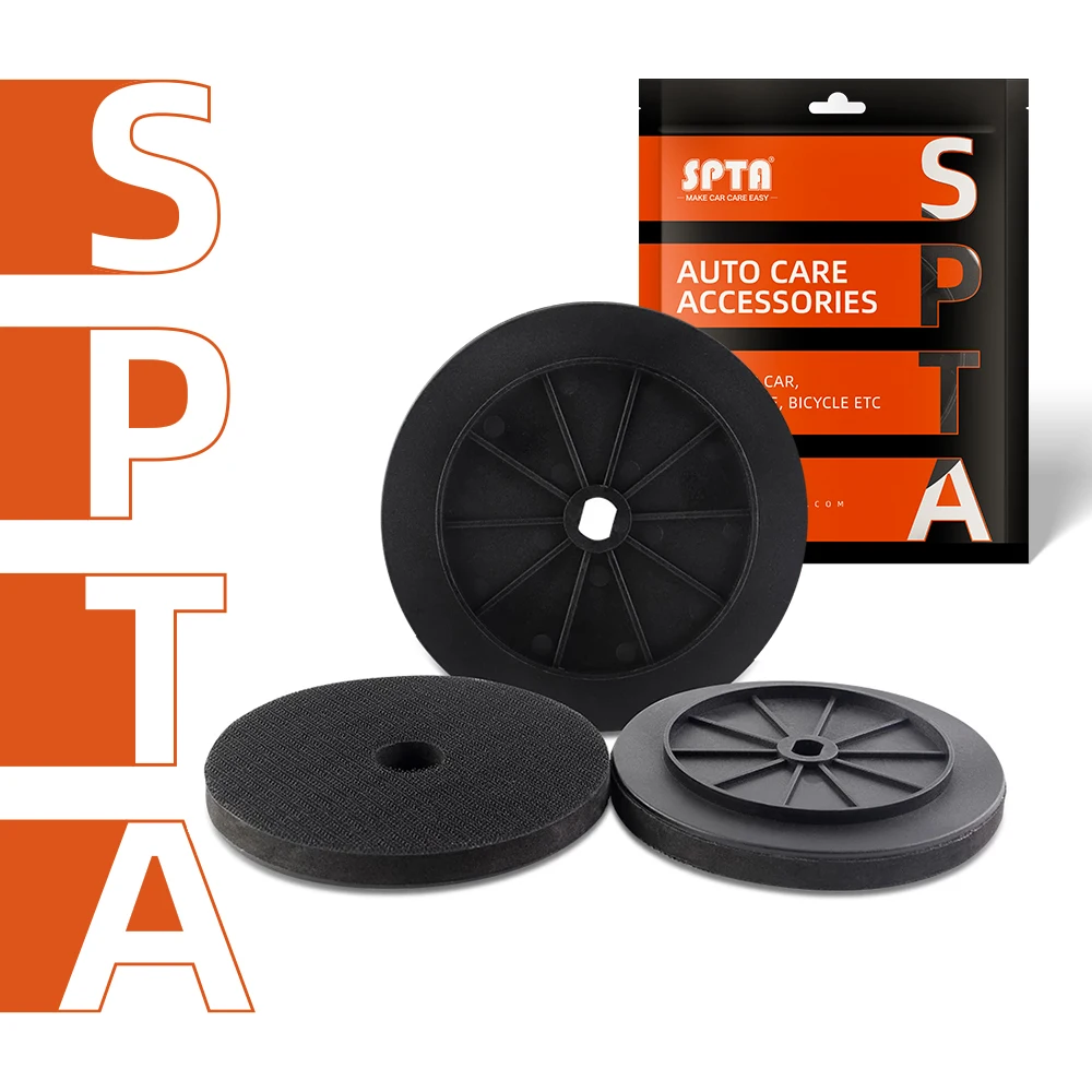 

SPTA Backer Backing Plate Pad 5inch(125mm)/6inch(150mm) Hook&Loop Polishing Buffing Pad Back Plate For Auto Car Buffer Polisher