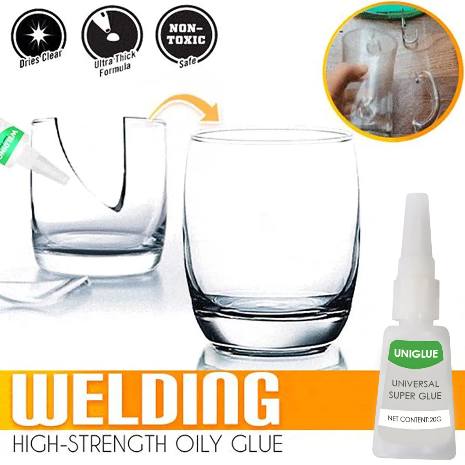 Universal Super Glue Plastics Glue 10s Quick-Dry Mighty Instant Glue For Resin Ceramic Metal Glass Wood Oily Glue
Universal Super Glue Plastics Glue 10s Quick-Dry Mighty Instant Glue For Resin Ceramic Metal Glass Wood Oily Glue