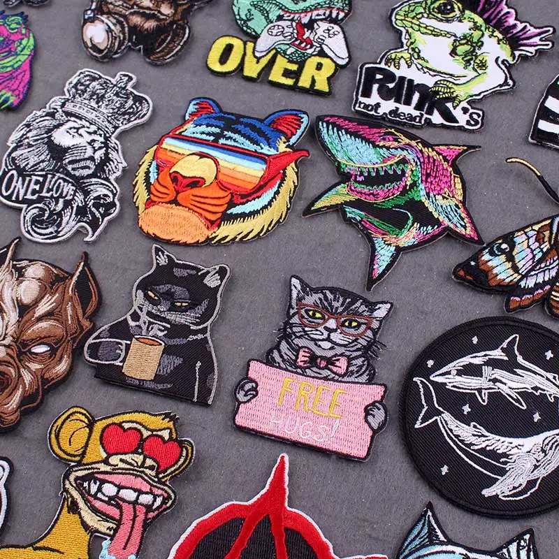 DIY Hippie Animal Patch Clothes Stripes Embroidered Patches On Clothes Punk Patch Iron on Patches For Clothing Applique Decor
DIY Hippie Animal Patch Clothes Stripes Embroidered Patches On Clothes Punk Patch Iron on Patches For Clothing Applique Decor