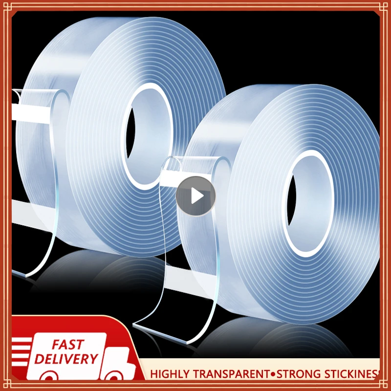 2023NEW Double Sided Nano Tape 5M Monster Tape Double Face Wall Stickers Home Appliance 1/2M Waterproof Reusable Heat Resistant
2023NEW Double Sided Nano Tape 5M Monster Tape Double Face Wall Stickers Home Appliance 1/2M Waterproof Reusable Heat Resistant