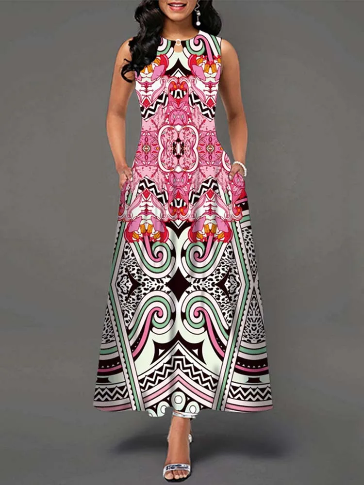 Summer Women Floral Printed Long Dresses Casual Sleeveless Beach Holiday Boho Maxi Dress Vestidos
Summer Women Floral Printed Long Dresses Casual Sleeveless Beach Holiday Boho Maxi Dress Vestidos