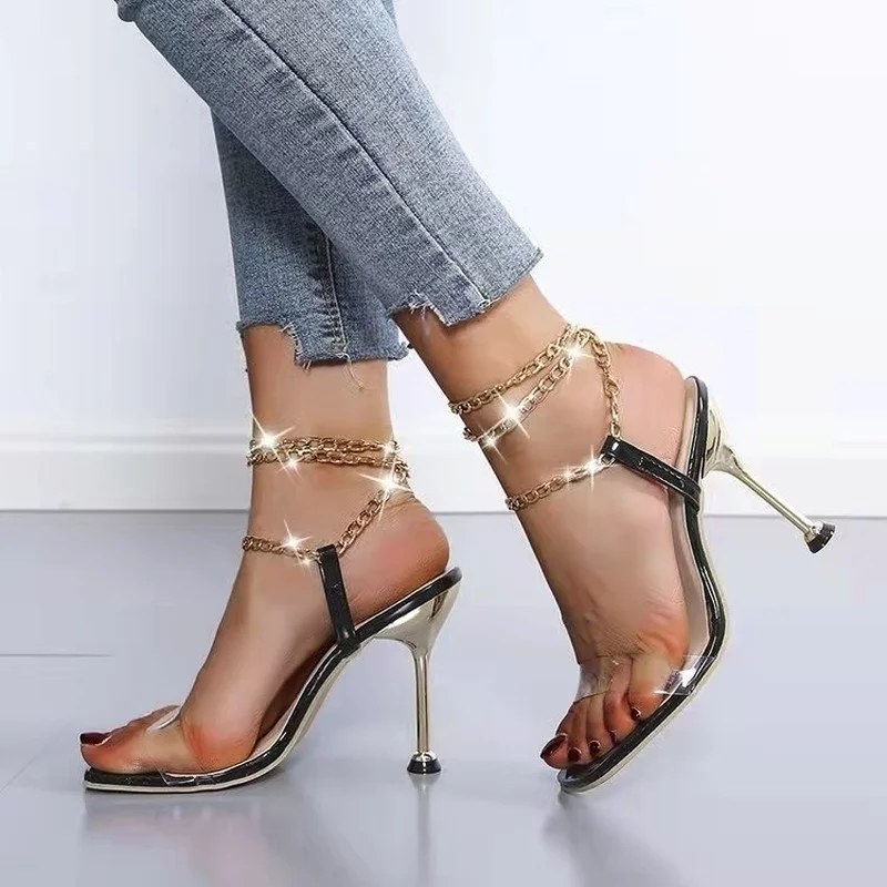 2022 Summer New Ladies Sandals Square Toe Ladies High Heels Fashion High Heels Ladies Chain Shoes Casual Stiletto Sandals Women
2022 Summer New Ladies Sandals Square Toe Ladies High Heels Fashion High Heels Ladies Chain Shoes Casual Stiletto Sandals Women