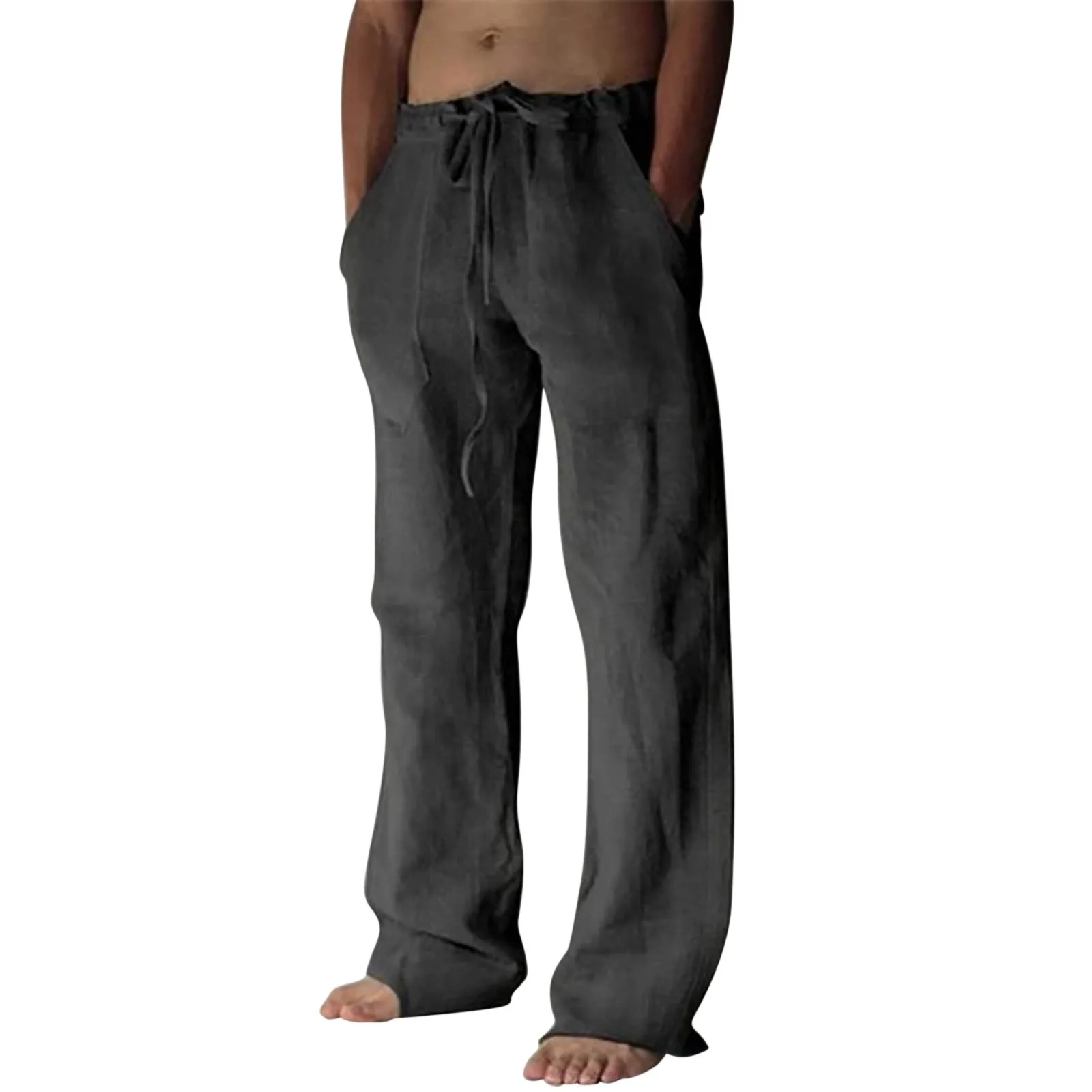 Men's Casual Daily Casual Loose Cotton Linen Solid Color Pants With Drawstring Waist Boy Slip Memory h
Men's Casual Daily Casual Loose Cotton Linen Solid Color Pants With Drawstring Waist Boy Slip Memory h