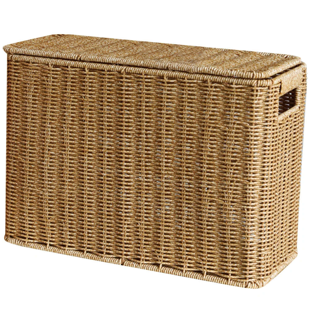 Wicker Storage Baskets Lids Rectangular Woven Shelf Baskets Rattan Storage Bins Laundry Hamper Magazine Basket Narrow
Wicker Storage Baskets Lids Rectangular Woven Shelf Baskets Rattan Storage Bins Laundry Hamper Magazine Basket Narrow