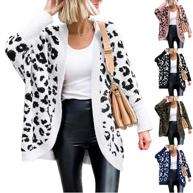Leopard Print Fall Winter Trendy Tops Cosy Knit Open Front Outwear for Lady Girl Dropship
Leopard Print Fall Winter Trendy Tops Cosy Knit Open Front Outwear for Lady Girl Dropship