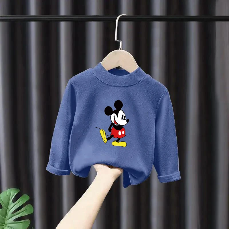 Disney Mickey Mouse Characters Pullovers Warm Bottom Shirt Winter Clothes Simple and Cute Japanese Harajuku Fashion 
Disney Mickey Mouse Characters Pullovers Warm Bottom Shirt Winter Clothes Simple and Cute Japanese Harajuku Fashion