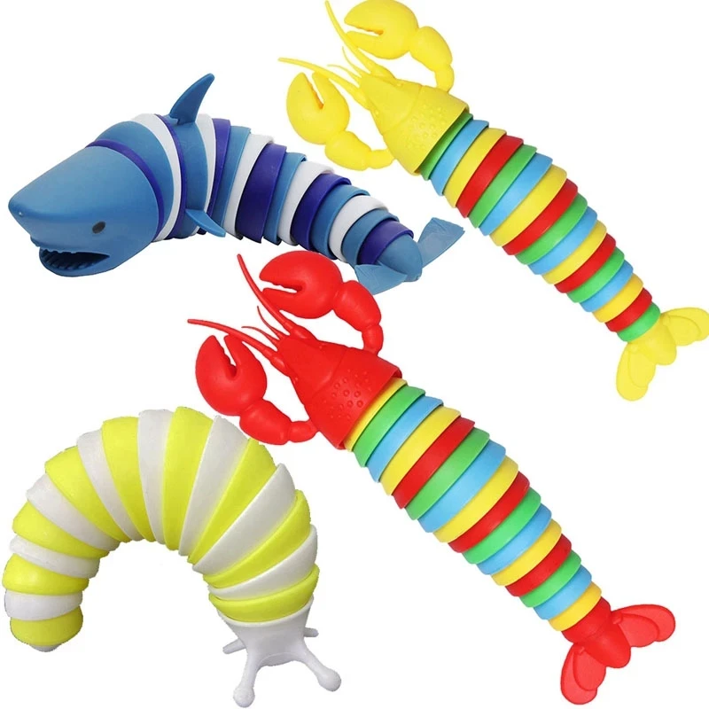 18CM/12CM Colorful Fidget Toy Slug Articulated Flexible 3D Slug Lobster Shark Fidget Toy Relief Anti-Anxiety Sensory Kids Toys
18CM/12CM Colorful Fidget Toy Slug Articulated Flexible 3D Slug Lobster Shark Fidget Toy Relief Anti-Anxiety Sensory Kids Toys