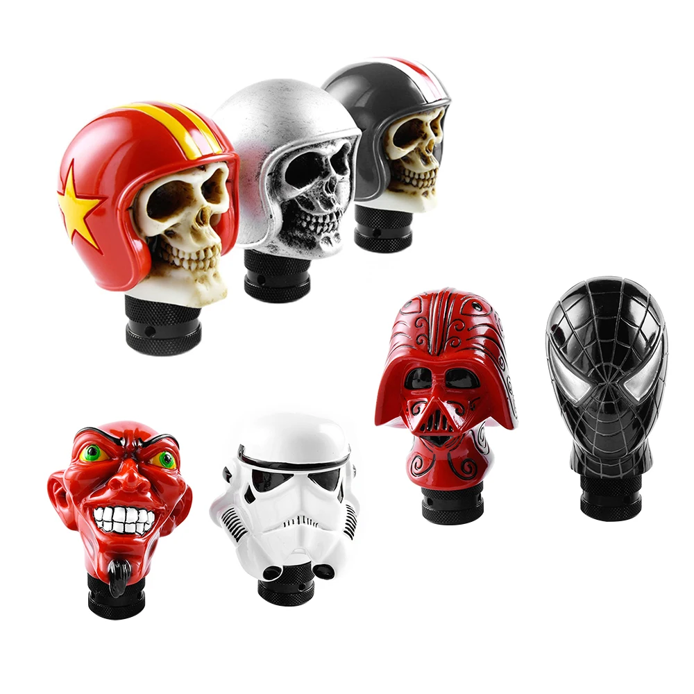 Car modification gear lever personality gear handle red warrior white soldier skeleton head spider shift gear knob wave stick
Car modification gear lever personality gear handle red warrior white soldier skeleton head spider shift gear knob wave stick
