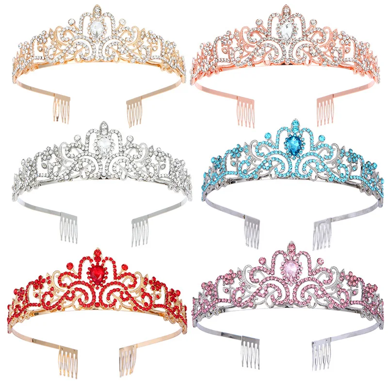 Girls Quality Gold Colors Crystal Crown Small Tiaras Headdress Prom Wedding Dress Hair Jewelry Bridal Accessories
Girls Quality Gold Colors Crystal Crown Small Tiaras Headdress Prom Wedding Dress Hair Jewelry Bridal Accessories