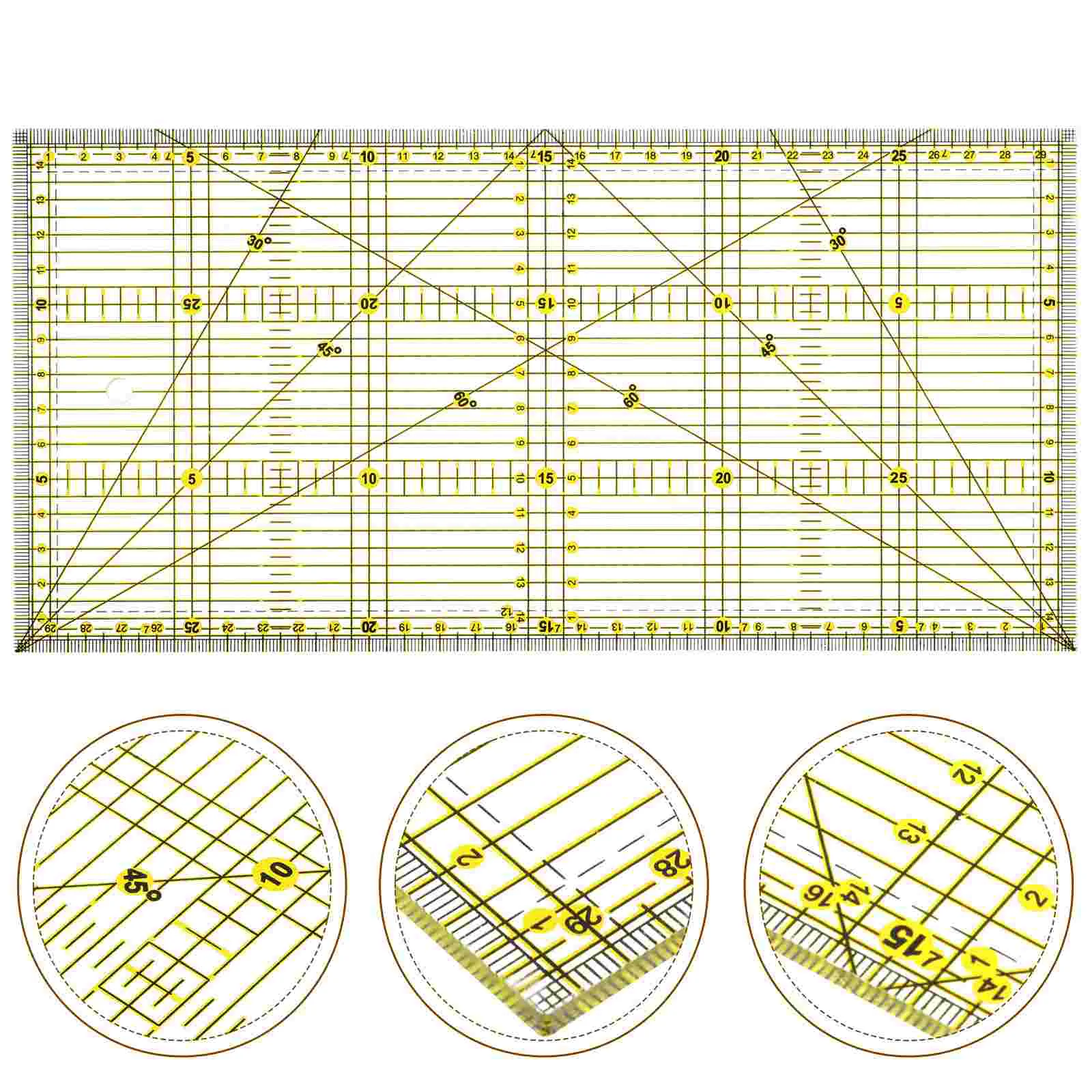Quilting Cutting Mats Quilter's Ruler Double Colored Grid Lines Stitching Non-slip
Quilting Cutting Mats Quilter's Ruler Double Colored Grid Lines Stitching Non-slip