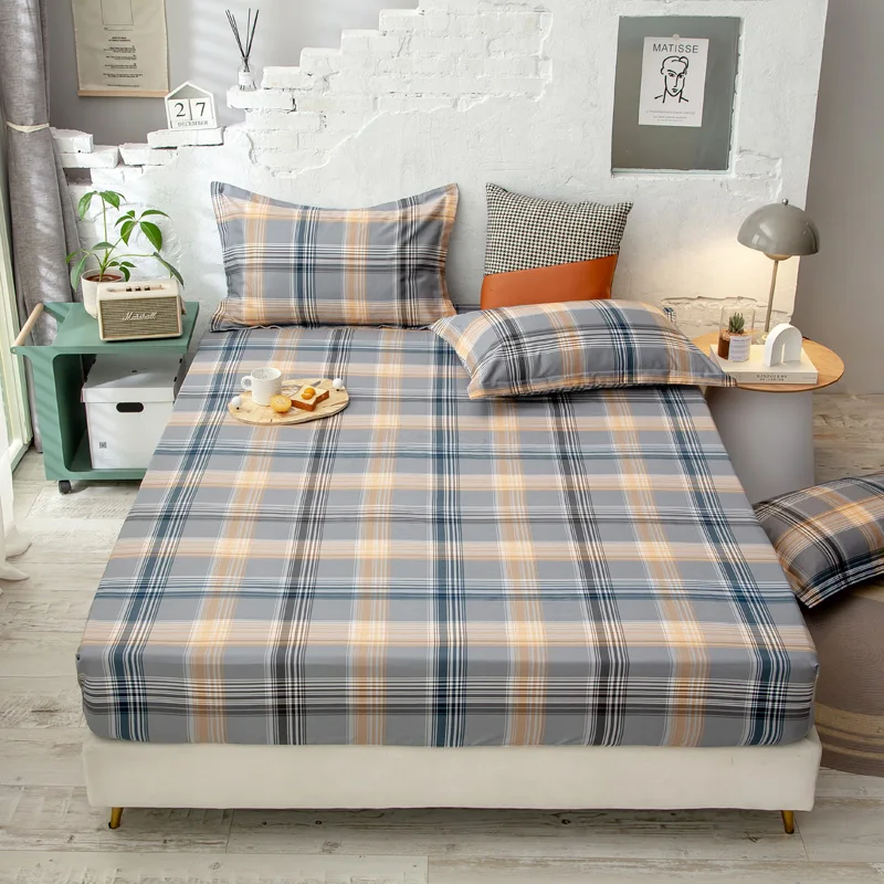 Fitted Sheet 100% Cotton Mattress Cover Printing Bed Sheets With Elastic Band Double Queen Size Bedsheet 140x200 160x200
Fitted Sheet 100% Cotton Mattress Cover Printing Bed Sheets With Elastic Band Double Queen Size Bedsheet 140x200 160x200