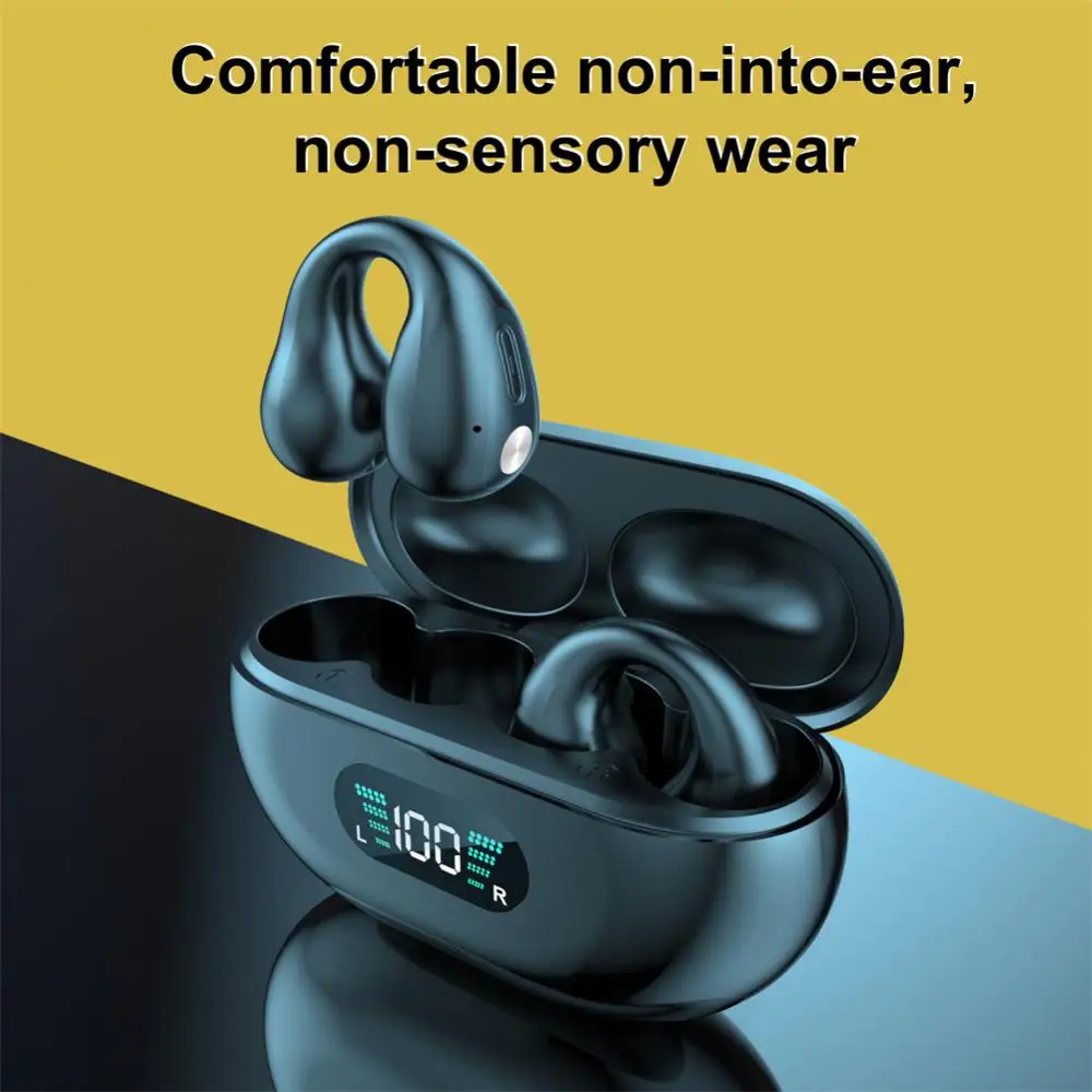 Ear Hook Bluetooth Headset Hifi Sound Digital Display Sport Earbuds With Charging Case Wireless Headphones Earphones
Ear Hook Bluetooth Headset Hifi Sound Digital Display Sport Earbuds With Charging Case Wireless Headphones Earphones