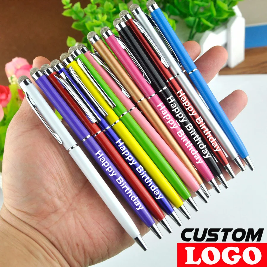 100Pcs/Lot 13 Colors Black Blue Ink Roller Metal Ballpoint Pen 0.7Mm 2in1 Fiber Point Stylus Gift For iPhone Free Custom Logo
100Pcs/Lot 13 Colors Black Blue Ink Roller Metal Ballpoint Pen 0.7Mm 2in1 Fiber Point Stylus Gift For iPhone Free Custom Logo