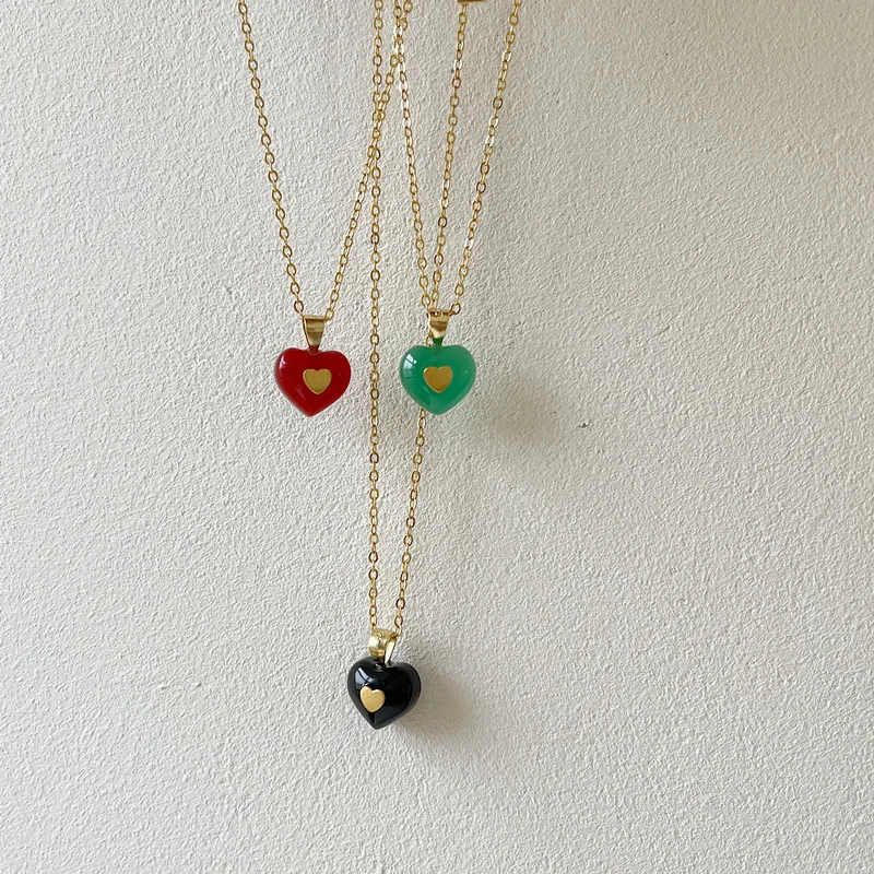 Silvology Real 925 Sterling Silver Natural Jade Black Red Agate Heart Pendant Necklace with Stone for Women Simple Fine Jewelry
Silvology Real 925 Sterling Silver Natural Jade Black Red Agate Heart Pendant Necklace with Stone for Women Simple Fine Jewelry