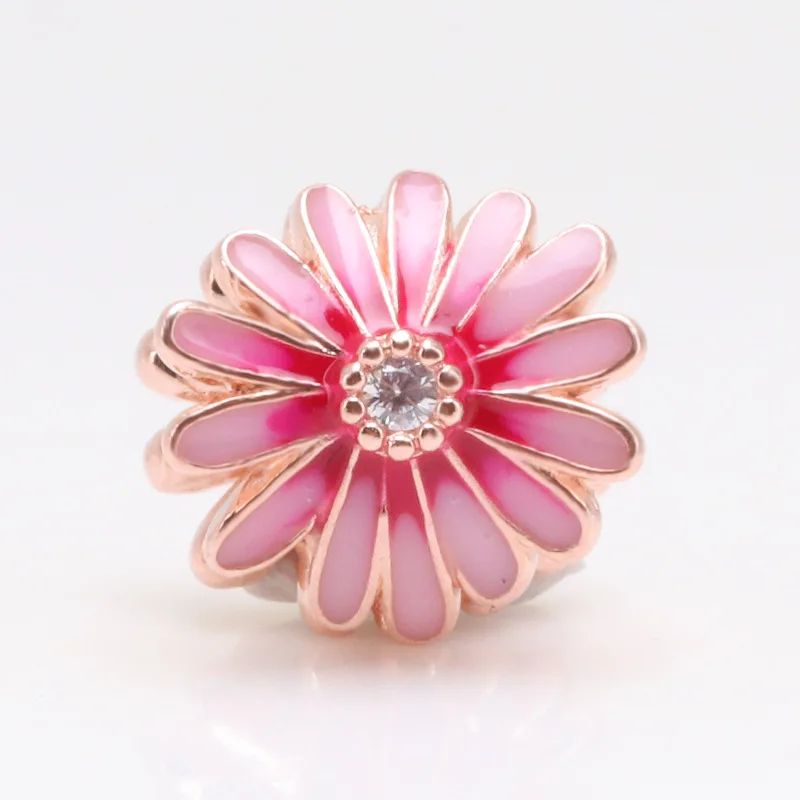 100% Authentic 925 Sterling Silver Rose gold pink daisy flowers Beads Fit Original Bracelet Pendant DIY Jewelry Charms Gift
100% Authentic 925 Sterling Silver Rose gold pink daisy flowers Beads Fit Original Bracelet Pendant DIY Jewelry Charms Gift
