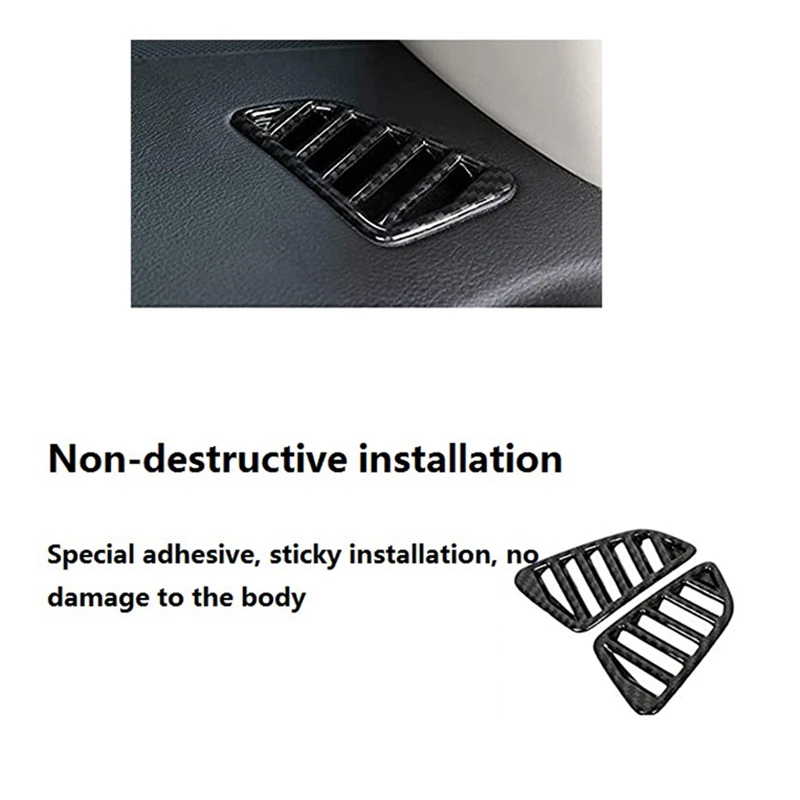 

Air Conditioning Outlet Vent Frame Trim With Car Gear Shift Knob Frame Panel Cover Trim,For Nissan Navara NP300 16-19
