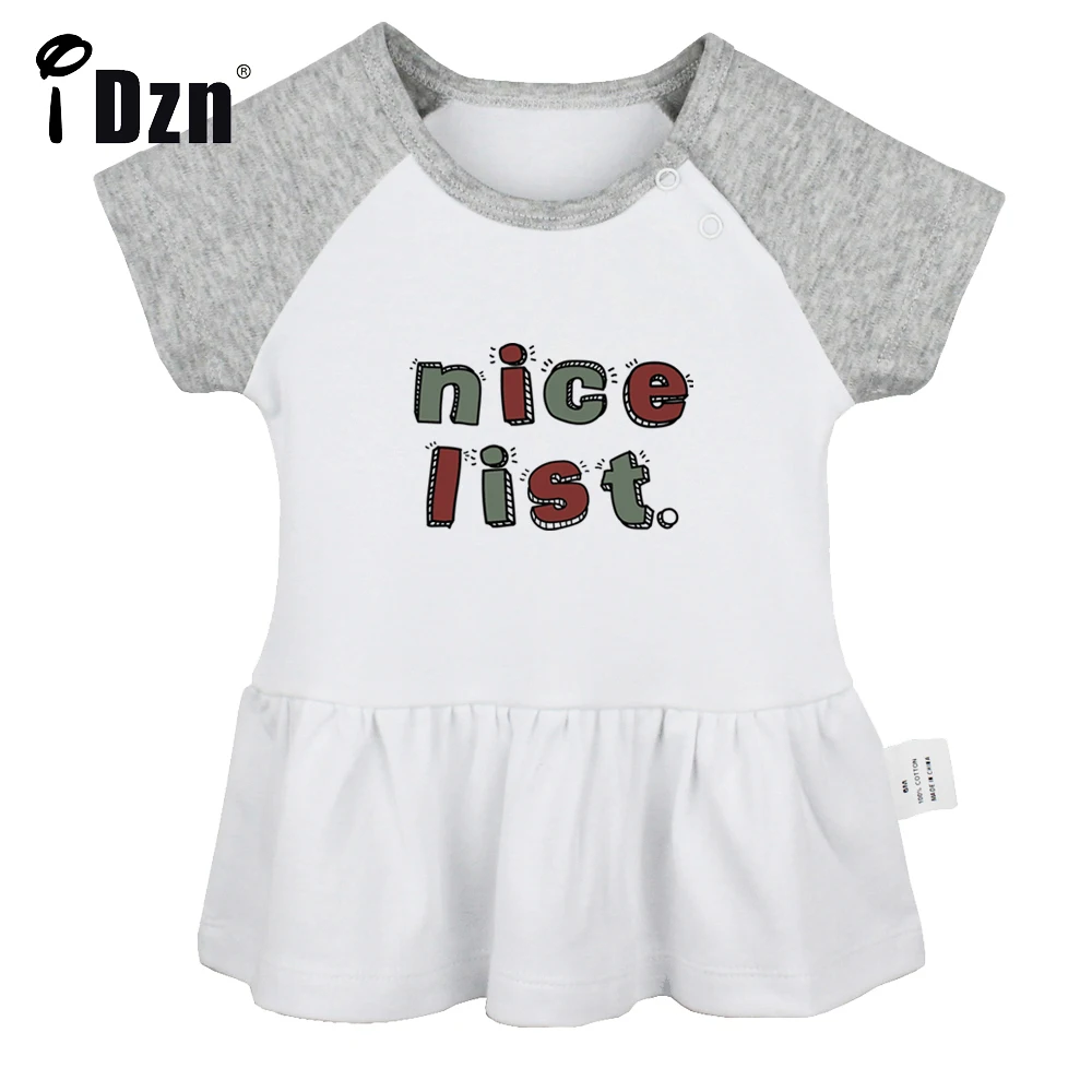 iDzn Summer NEW Nice List Baby Girls Cute Short Sleeve Dress Infant Funny Pleated Dress Soft Cotton Dresses Clothes
iDzn Summer NEW Nice List Baby Girls Cute Short Sleeve Dress Infant Funny Pleated Dress Soft Cotton Dresses Clothes