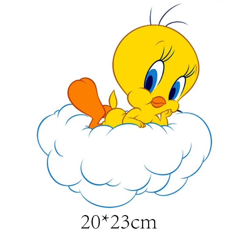 Anime Cartoon TweetyBird Patches on Clothes Iron-on Transfers for Clothing Stickers Thermoadhesive Patch for Jacket Appliques
Anime Cartoon TweetyBird Patches on Clothes Iron-on Transfers for Clothing Stickers Thermoadhesive Patch for Jacket Appliques