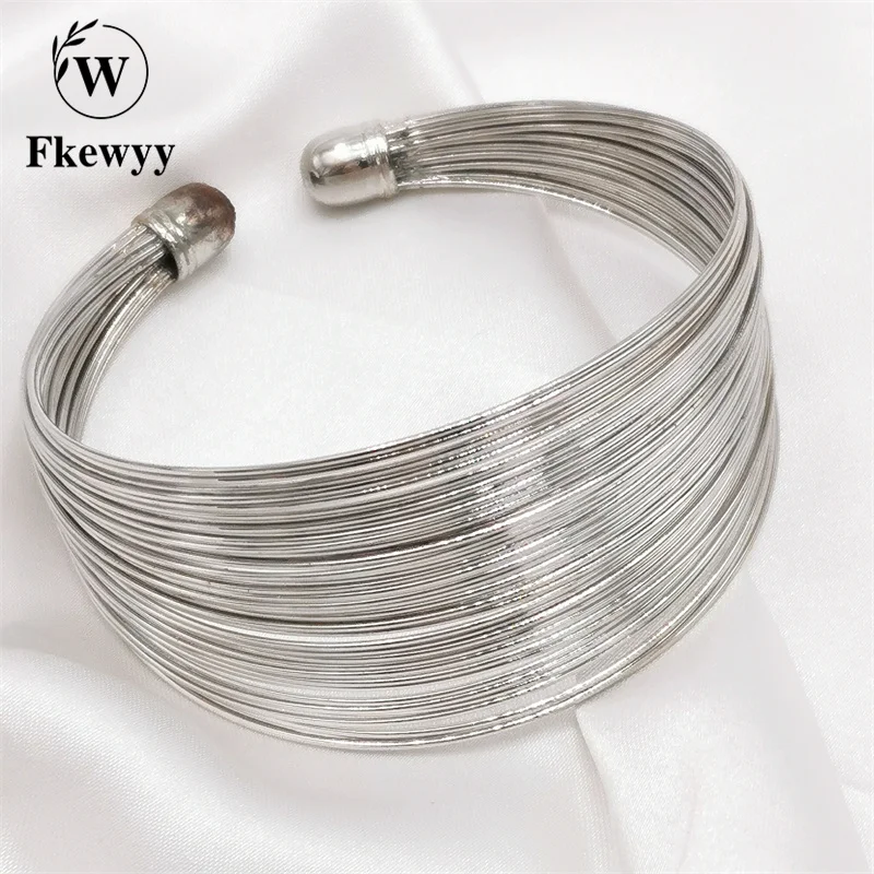 Fkewyy Luxury Bracelet For Women Design Jewelry Fashion Accessories Cuff Bracelet Silver Grey Womens Jewelry Charm Bangle Punk
Fkewyy Luxury Bracelet For Women Design Jewelry Fashion Accessories Cuff Bracelet Silver Grey Womens Jewelry Charm Bangle Punk