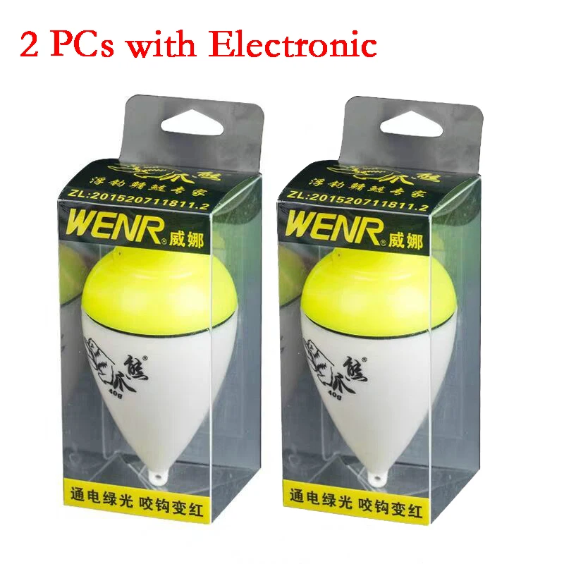 2 Pcs Gravity Sensing Electric Float Night Light Fishing Float Sea Fishing Rod Casting Rods Shining Buoy Eye-Catching
2 Pcs Gravity Sensing Electric Float Night Light Fishing Float Sea Fishing Rod Casting Rods Shining Buoy Eye-Catching