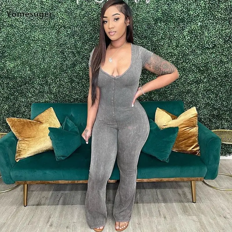 Yomesuger Printed Casual Sports Jumpsuits Women Hipster V-Neck Short Sleeve Skinny One Piece Romper 2023 Fashion Streetwear
Yomesuger Printed Casual Sports Jumpsuits Women Hipster V-Neck Short Sleeve Skinny One Piece Romper 2023 Fashion Streetwear