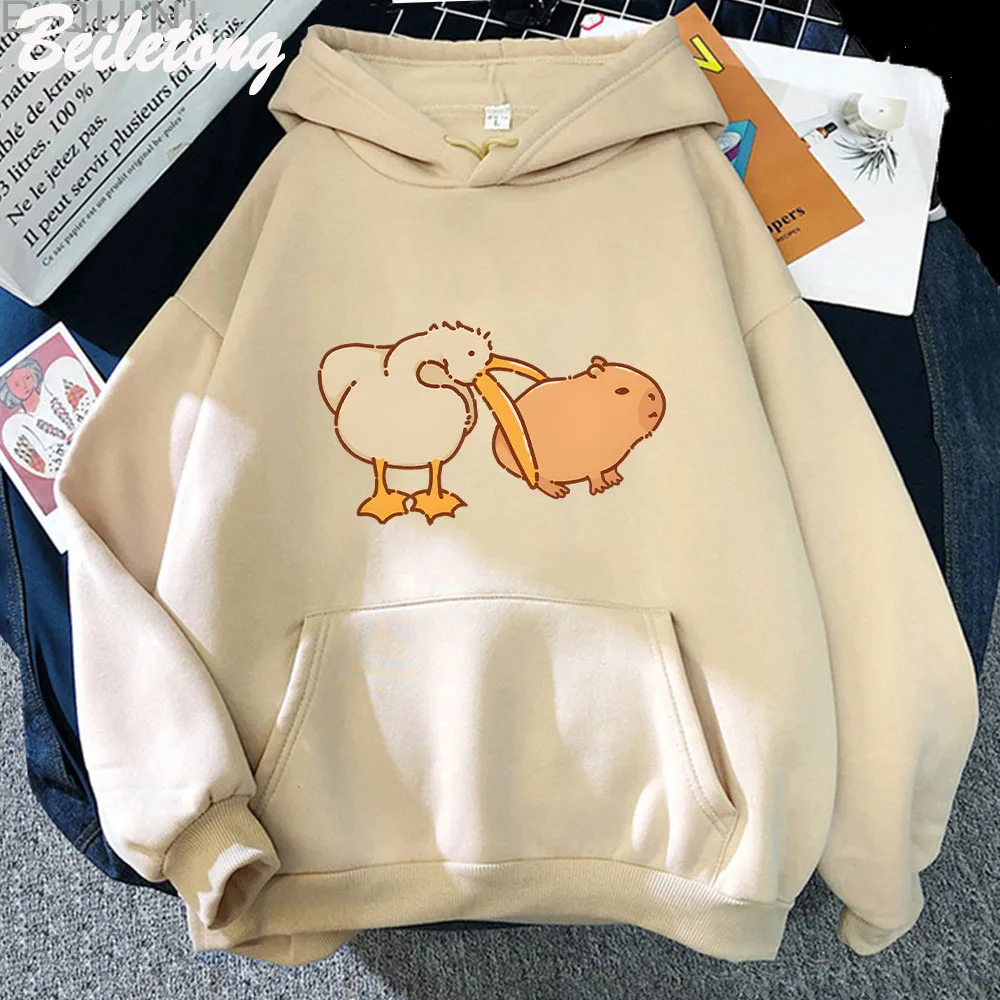 Funny Pelican and Capybara Hoodie Kawaii Woman Sweatshirt Spring/Autumn Unisex Fashion Pullovers Girls Cartoon Long Sleeve Cloth
Funny Pelican and Capybara Hoodie Kawaii Woman Sweatshirt Spring/Autumn Unisex Fashion Pullovers Girls Cartoon Long Sleeve Cloth