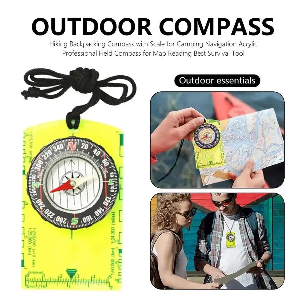 Outdoor Compass Scale North Compass Surveying Compass Navigation Map Read Camping Hiking Scale Ruler Outdoor Orienteering Tools
Outdoor Compass Scale North Compass Surveying Compass Navigation Map Read Camping Hiking Scale Ruler Outdoor Orienteering Tools
