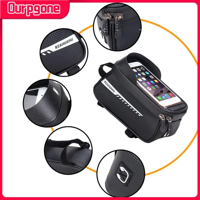 Rainproof Bike Bag Frame Front Top Tube Cycling Bag Reflective6.5in Phone Case Touchscreen Bag MTB Bicycle Accessories 
Rainproof Bike Bag Frame Front Top Tube Cycling Bag Reflective6.5in Phone Case Touchscreen Bag MTB Bicycle Accessories