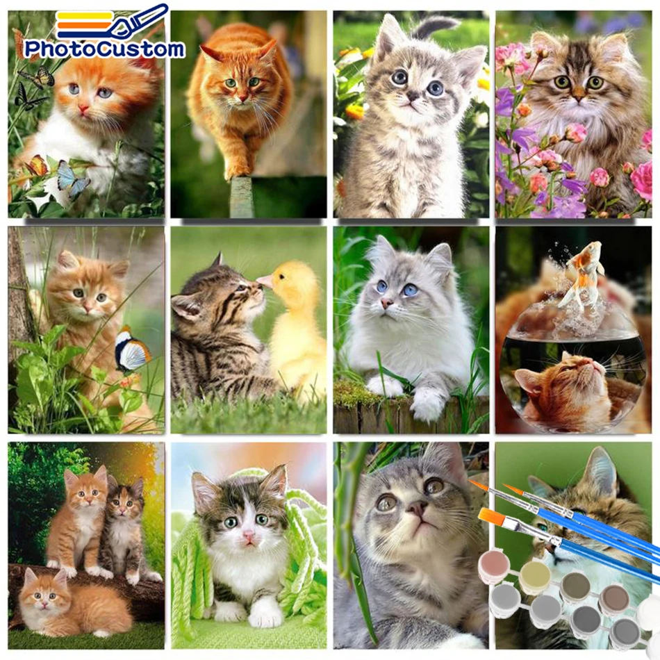 PhotoCustom Painting By Number For Adult Diy Frame 40x50cm Cute Cat Room Wall Art Pictures By Number Handpainted Decor Scenery
PhotoCustom Painting By Number For Adult Diy Frame 40x50cm Cute Cat Room Wall Art Pictures By Number Handpainted Decor Scenery