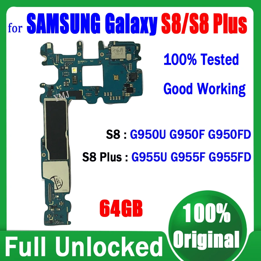 64GB Motherboard Android System For Samsung Galaxy S8 G950U G950F G950FD&S8 Plus G955U G955F G955FD Mainboard Tested Logic Board
64GB Motherboard Android System For Samsung Galaxy S8 G950U G950F G950FD&S8 Plus G955U G955F G955FD Mainboard Tested Logic Board