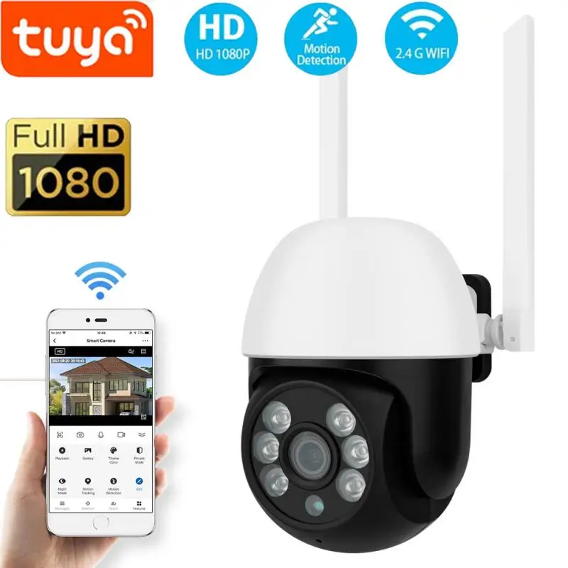 1080P Tuya Smart Surveillance Camera With WiFi Mini Wireless IP Outdoor Home Security Protection Automatic Cameras CCTV Video
1080P Tuya Smart Surveillance Camera With WiFi Mini Wireless IP Outdoor Home Security Protection Automatic Cameras CCTV Video