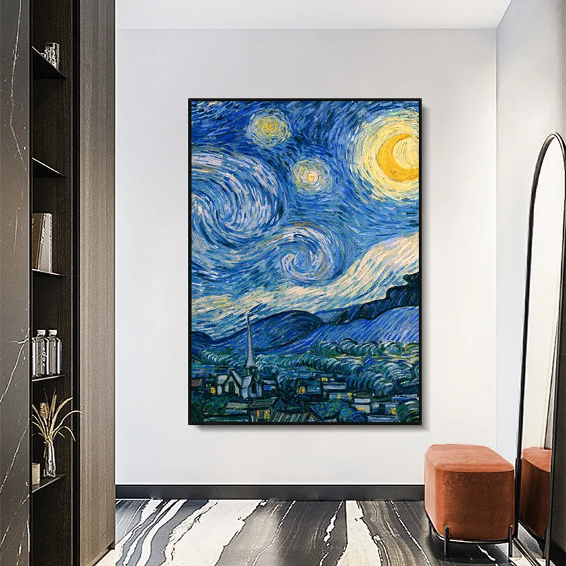 Van Gogh Starry Sky Wheat Field Famous Painting 100% Hand Painted Oil Painting Wall Art For Home Living Room Handmade Restaurant
Van Gogh Starry Sky Wheat Field Famous Painting 100% Hand Painted Oil Painting Wall Art For Home Living Room Handmade Restaurant
