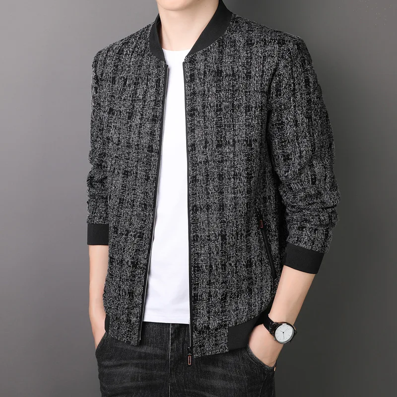 2023 Men's Autumn New Business Casual Woolen Jacket Fleece-Lined Striped Plaid Jacket
2023 Men's Autumn New Business Casual Woolen Jacket Fleece-Lined Striped Plaid Jacket