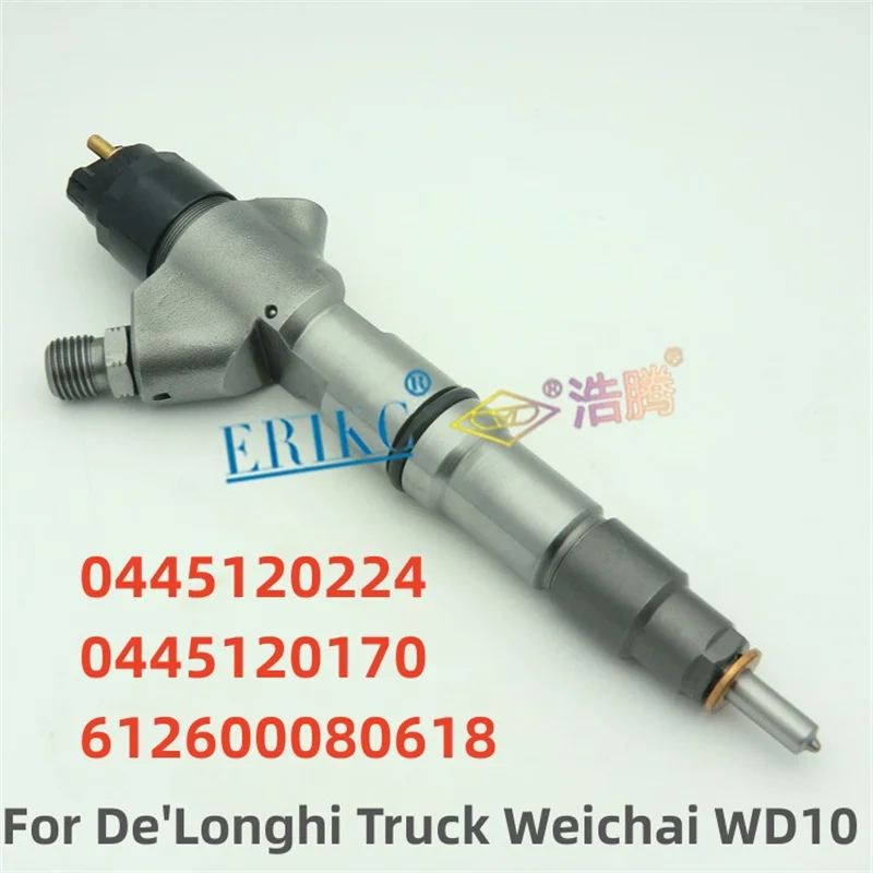 

0445120224 0445120170 Common Rail Injector 612600080618 Diesel Pump Injector Nozzle for De'Longhi Truck Weichai WD10