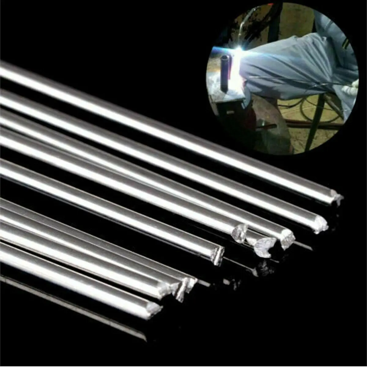 20pcs 33cm 2.0/1.6mm Solid Solution Welding Flux Cored Electrode Aluminum Welding Wire Brazing For Welding Rods Soldering Tool
20pcs 33cm 2.0/1.6mm Solid Solution Welding Flux Cored Electrode Aluminum Welding Wire Brazing For Welding Rods Soldering Tool