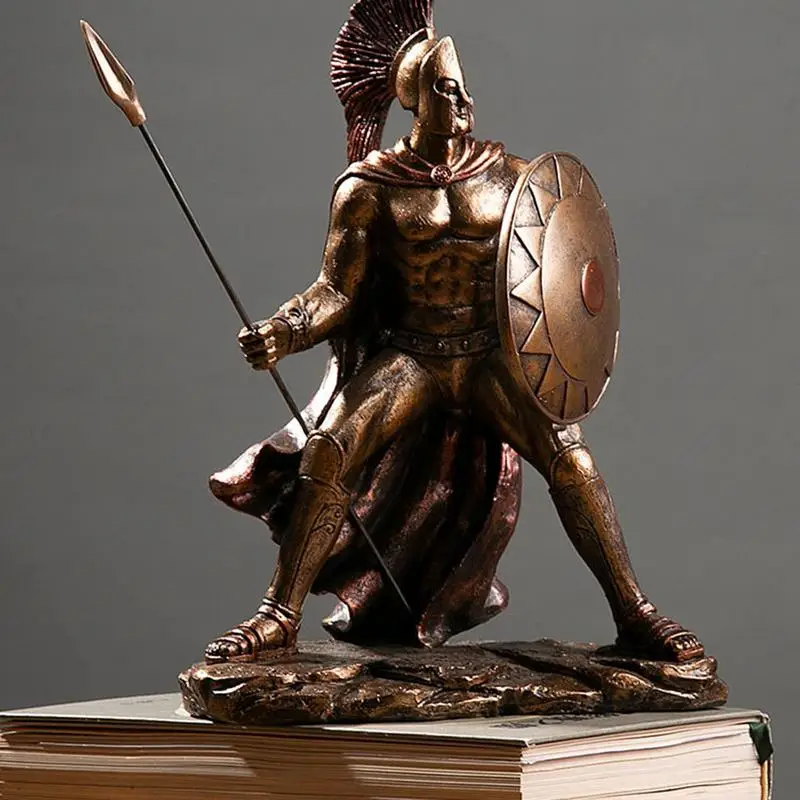 Retro Resin Statue SpartanSculpture Of Ancient Roman God Of War Greek Armor Warrior Statu Vintage Home Decor Ornaments
Retro Resin Statue SpartanSculpture Of Ancient Roman God Of War Greek Armor Warrior Statu Vintage Home Decor Ornaments