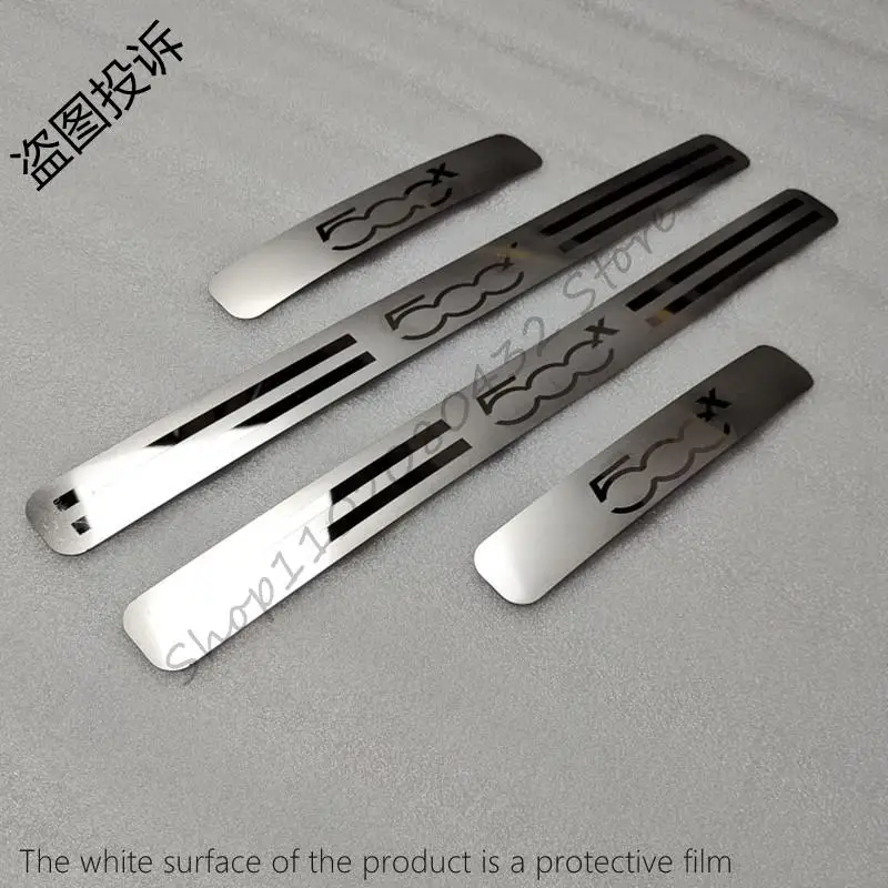 Car Styling For FIAT 500X 2014-2017 2018 2019 2020 Auto Door Sill Scuff Plate Trim Anti-Scuff Welcome Pedal Stickers Accessories
Car Styling For FIAT 500X 2014-2017 2018 2019 2020 Auto Door Sill Scuff Plate Trim Anti-Scuff Welcome Pedal Stickers Accessories