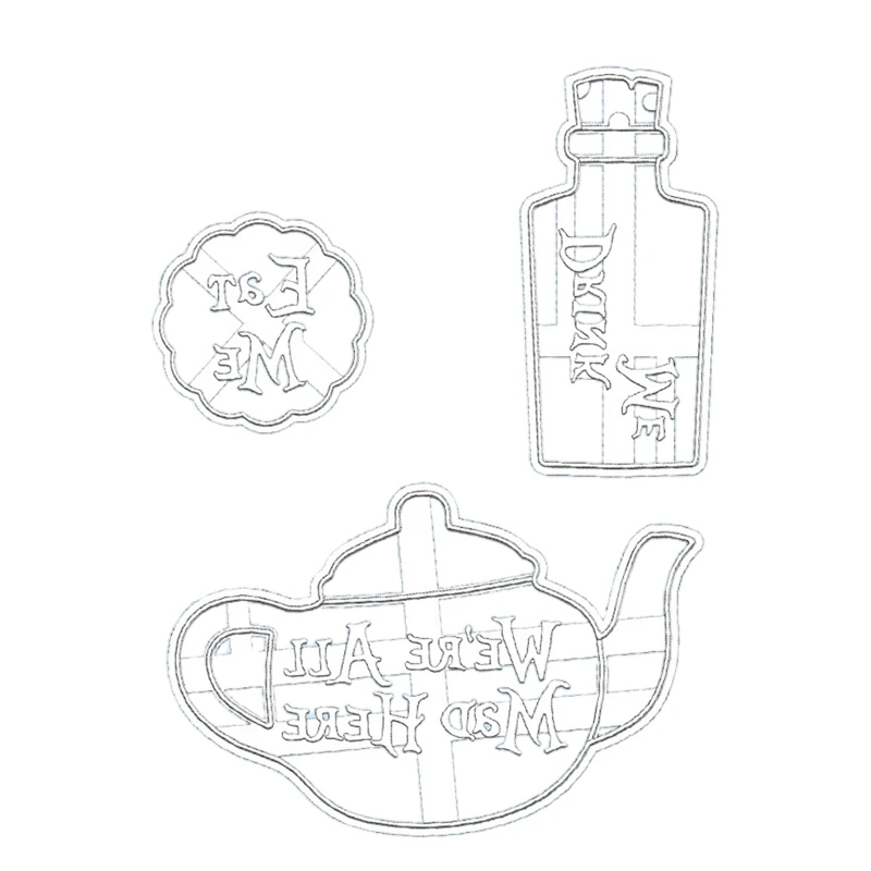 Plastic Cookie Cutters Cookie Moulds Girl In Wonderland Series Cookie Baking Gadgets Perfect Gifts for DIY Baking Lover
Plastic Cookie Cutters Cookie Moulds Girl In Wonderland Series Cookie Baking Gadgets Perfect Gifts for DIY Baking Lover
